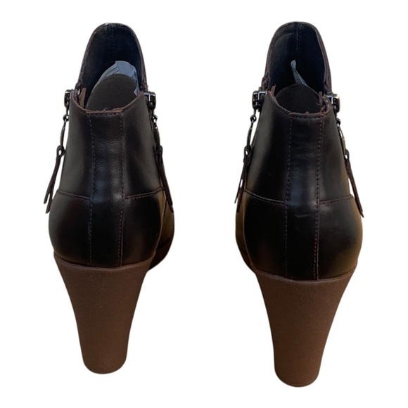 NWOT UGG Meredith Ankle Wedge Boots Brown Leather Womens US 9.5 SN 1009948 - Picture 7 of 16